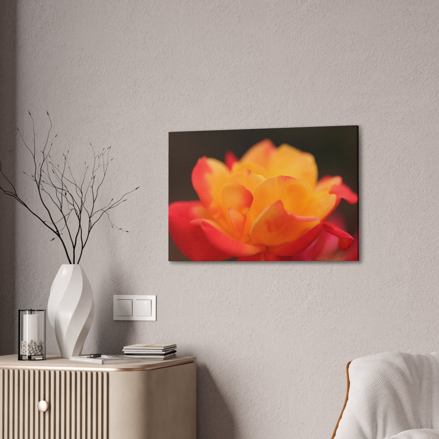 Electric Bloom Wall Art Canvas
