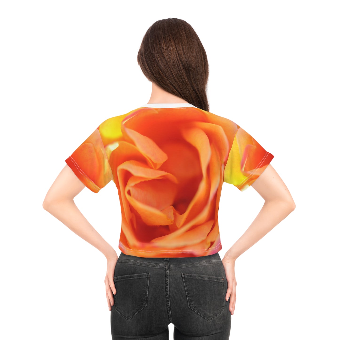 Doses of Roses Hot Fire Women's Crop Tee
