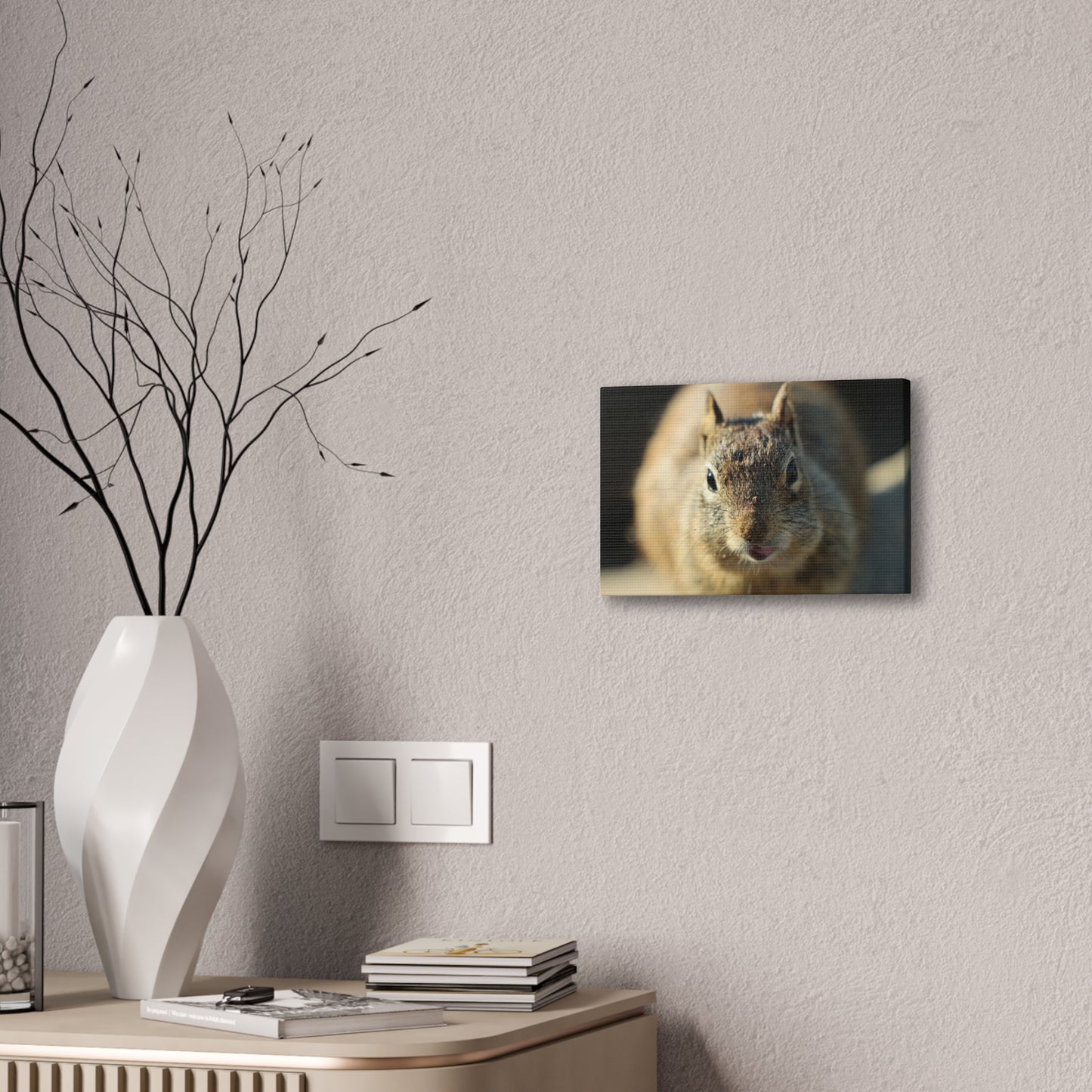 Starving Beach Squirrel - Wall Canvas