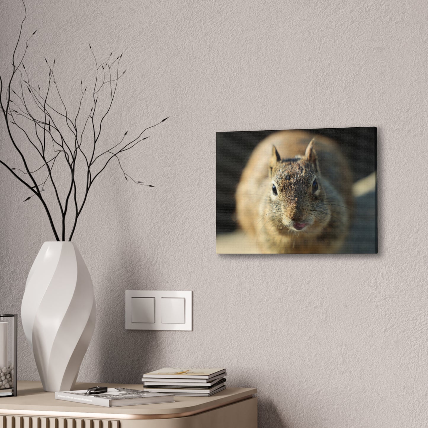 Starving Beach Squirrel - Wall Canvas