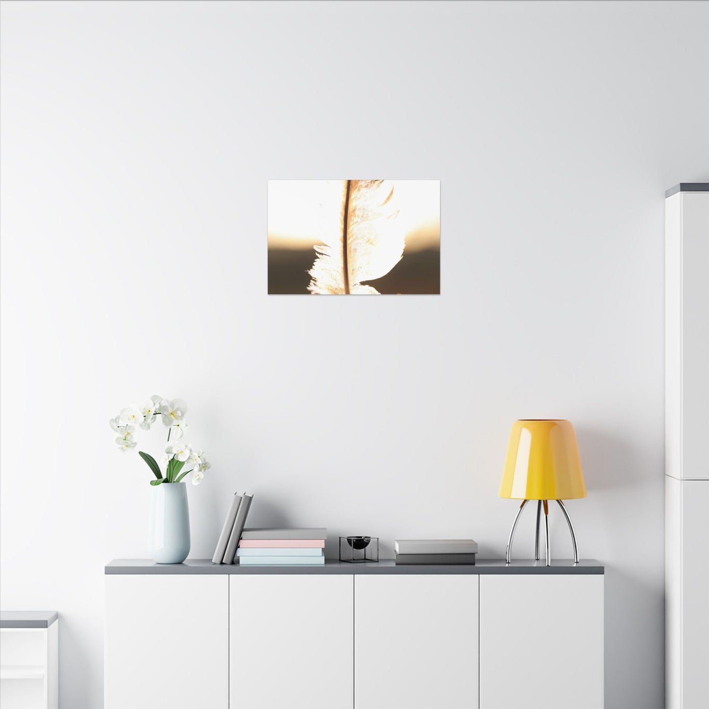 Feather in the Sun Wall Art Canvas