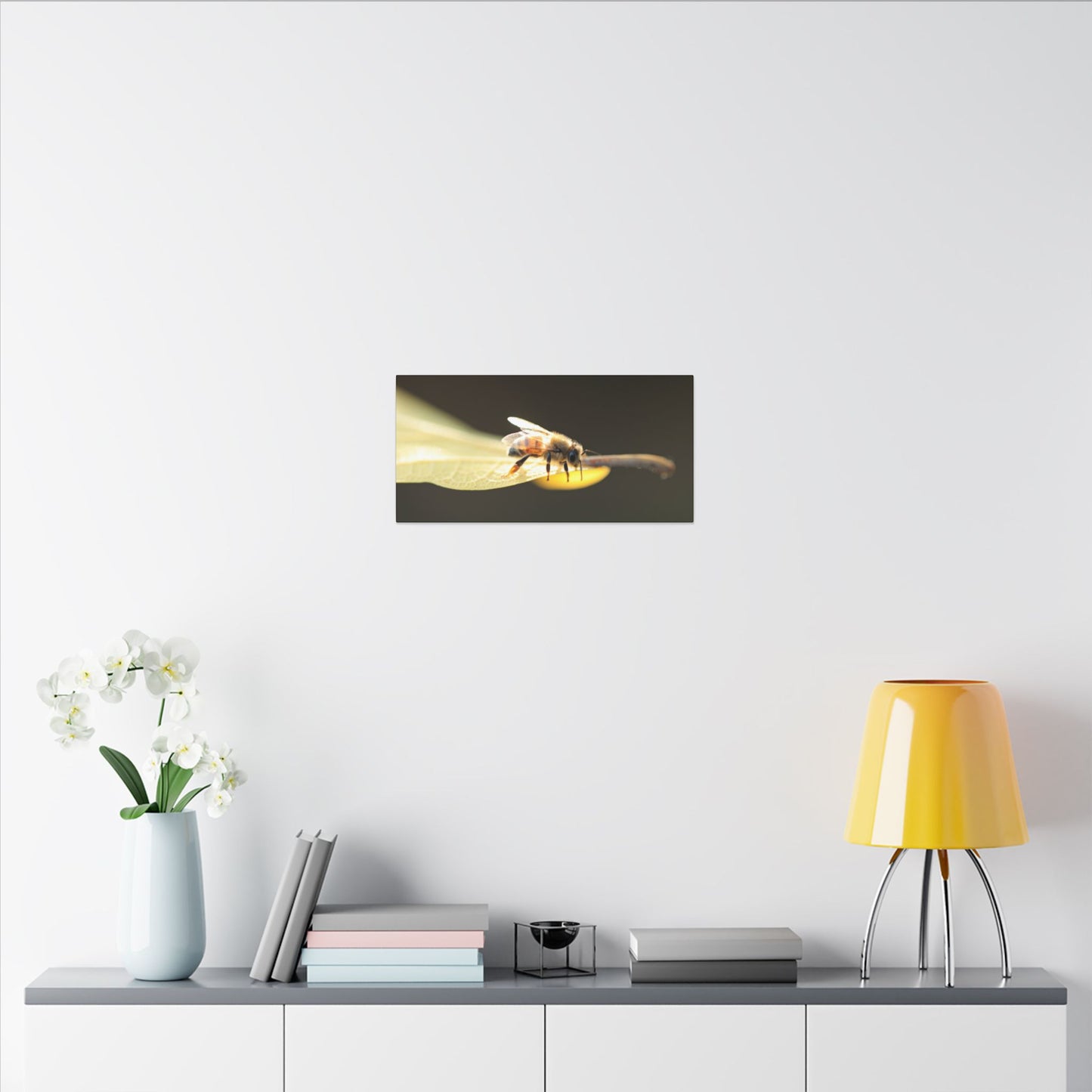 Honey Bee Glow Wall Art Canvas