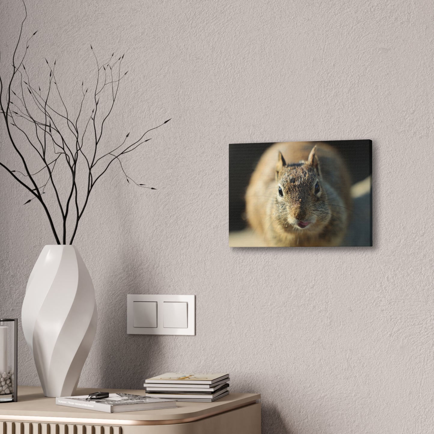 Starving Beach Squirrel - Wall Canvas