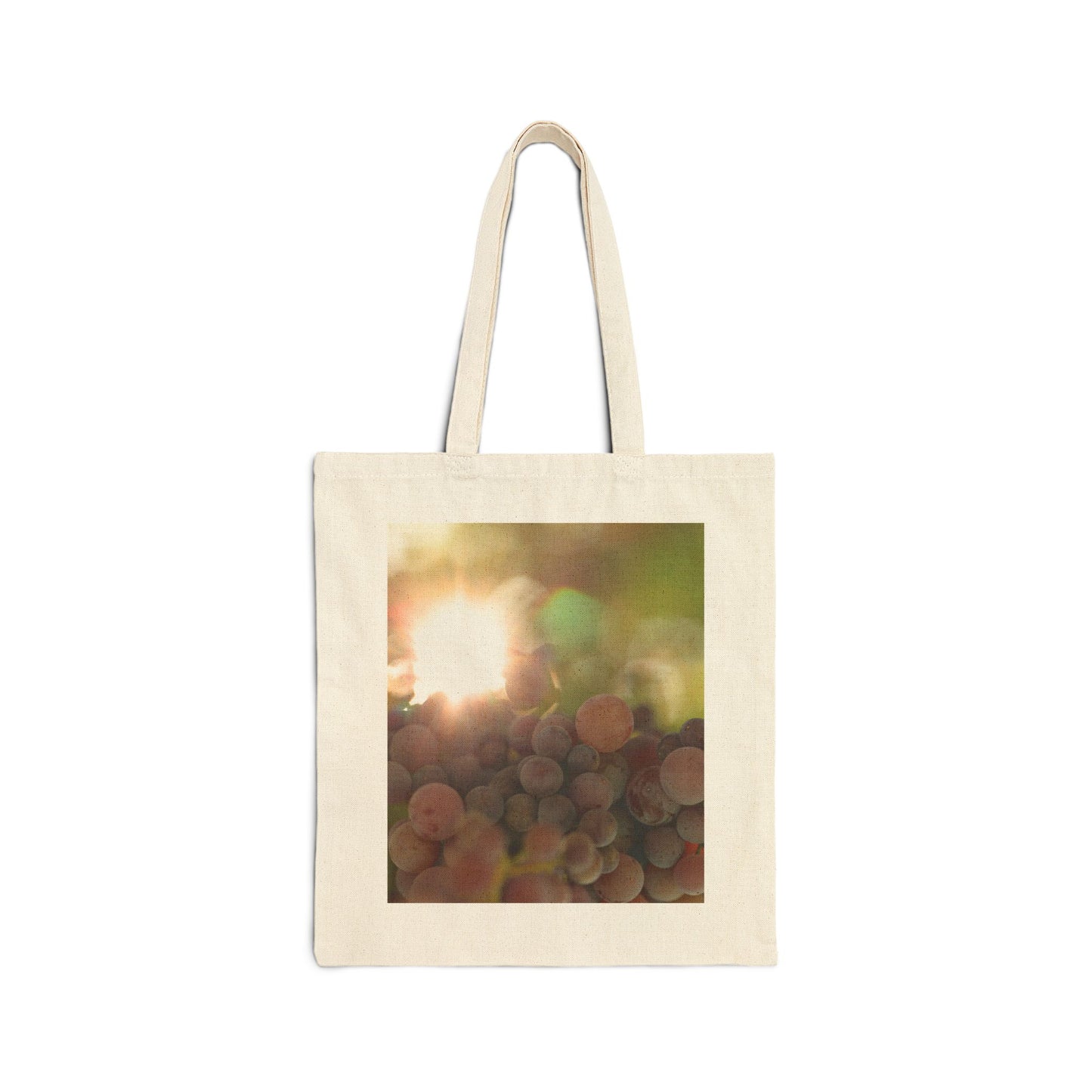 Grape Shine Cotton Canvas Tote Bag