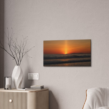 Beaming Sunset Wall Art Canvas