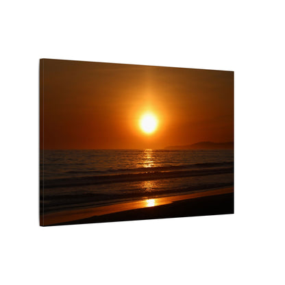 Dusk Beach Wall Art Canvas