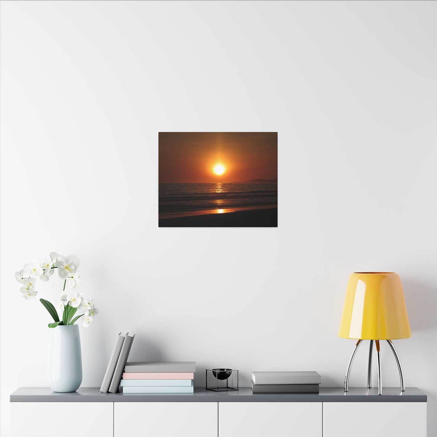 Dusk Beach Wall Art Canvas