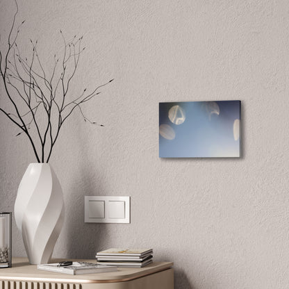 Galactic Orbs of Light Wall Art Canvas