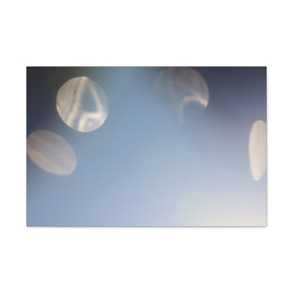 Galactic Orbs of Light Wall Art Canvas