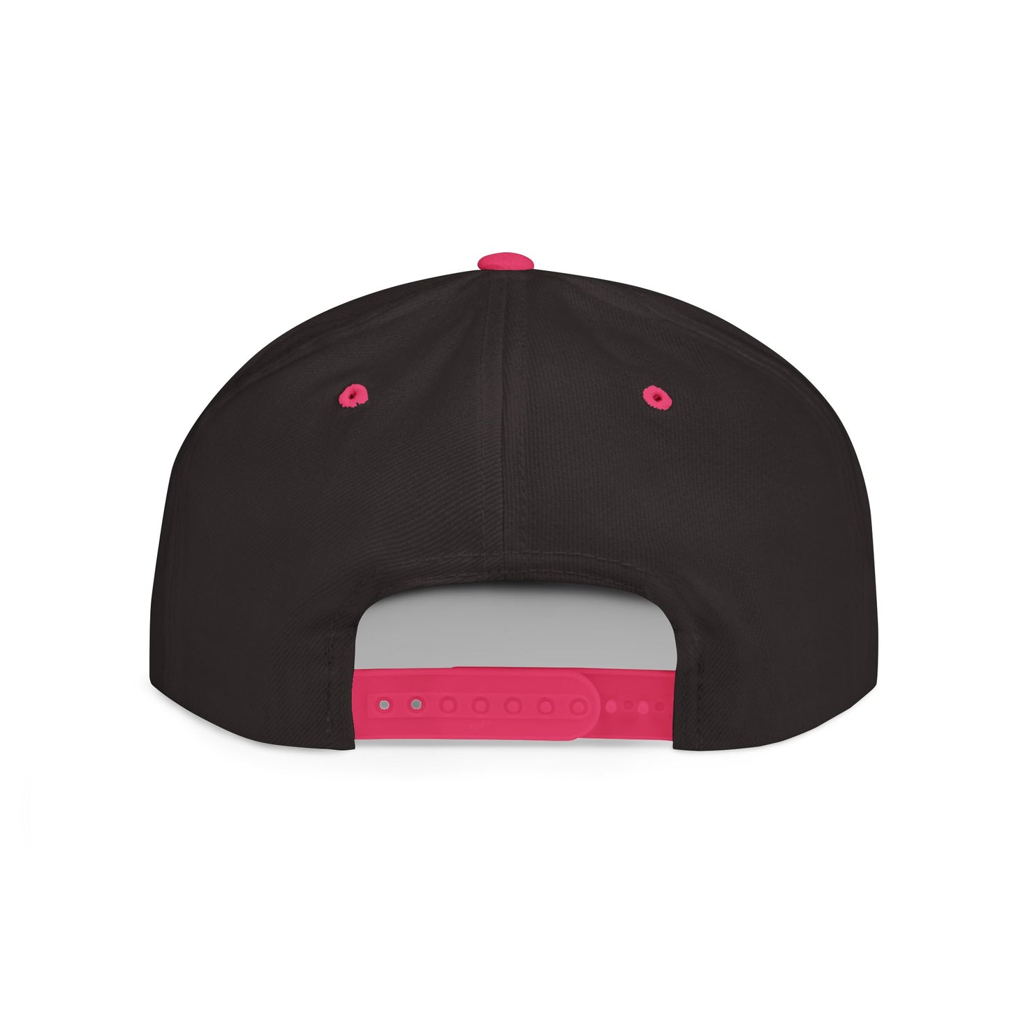 Pop Up Pop Off Embroidered Flat Bill Snapback