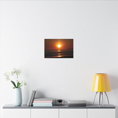 Dusk Beach Wall Art Canvas