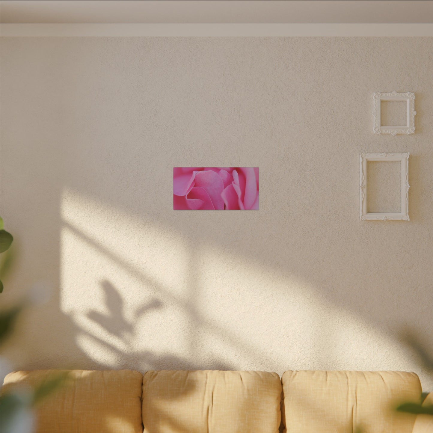 Voluptuous Pink Rose Wall Art Canvas