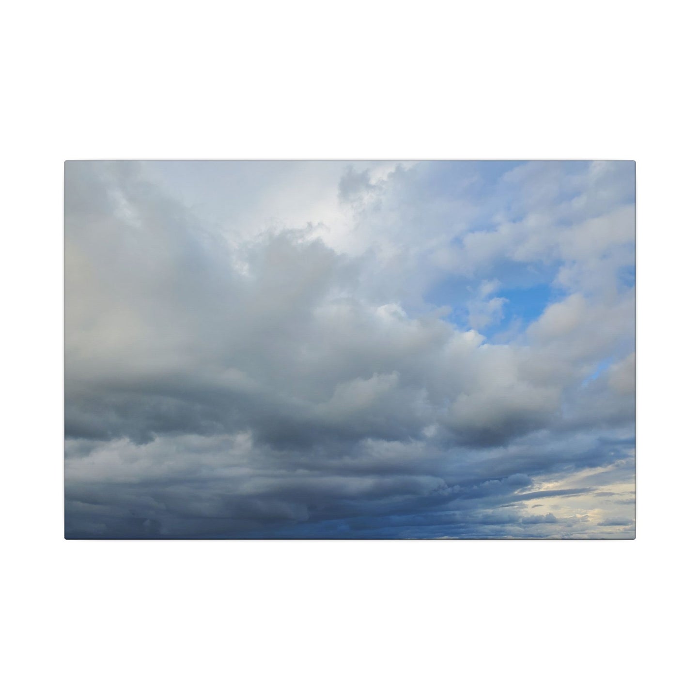 Stormy Blue Sky Wall Art Canvas