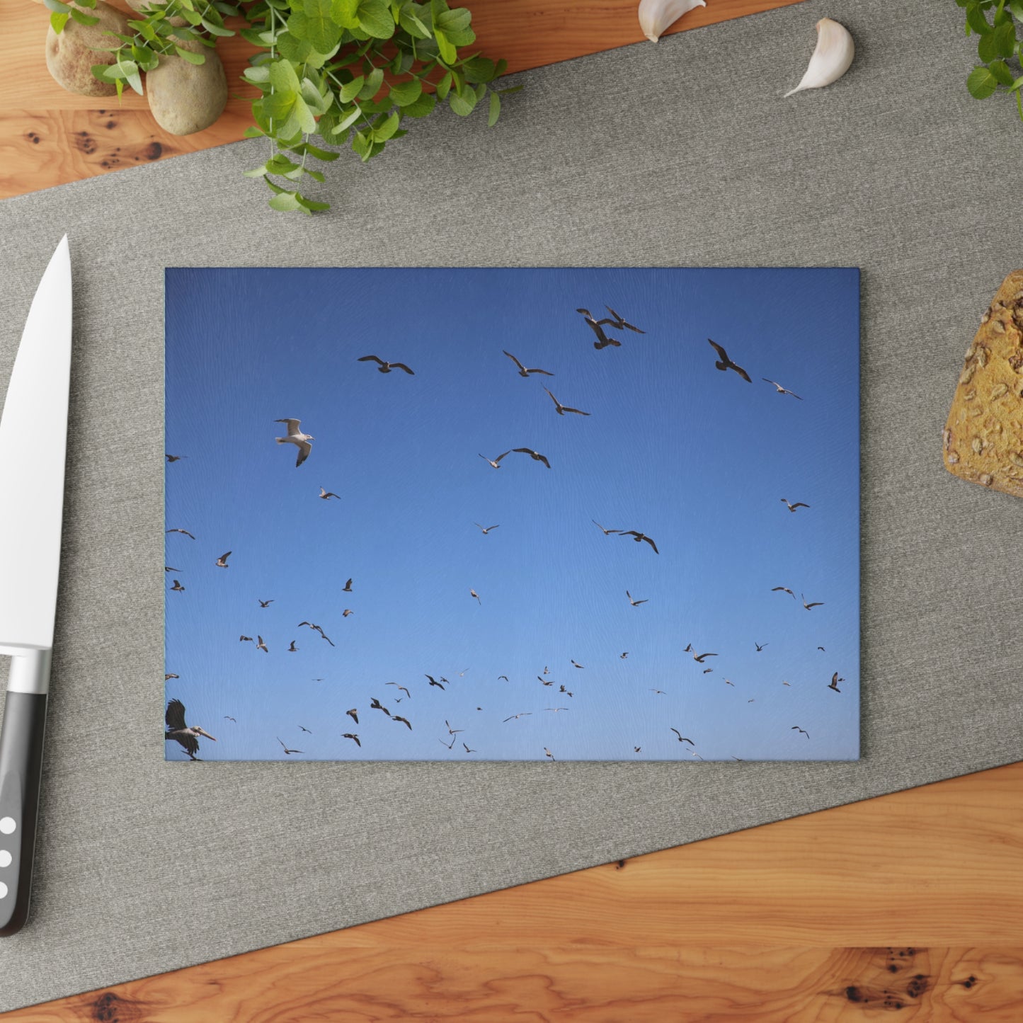 The Birds... Glass Cutting Board