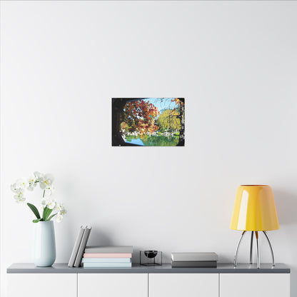 Fall Through the Window Wall Art Canvas