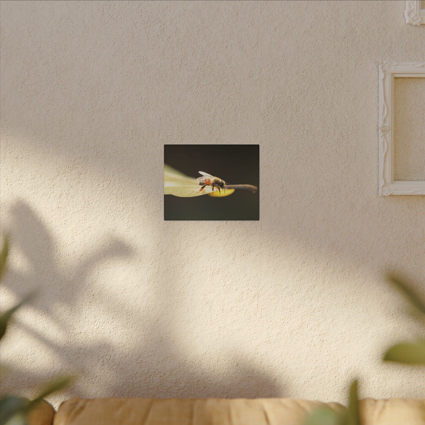 Honey Bee Glow Wall Art Canvas