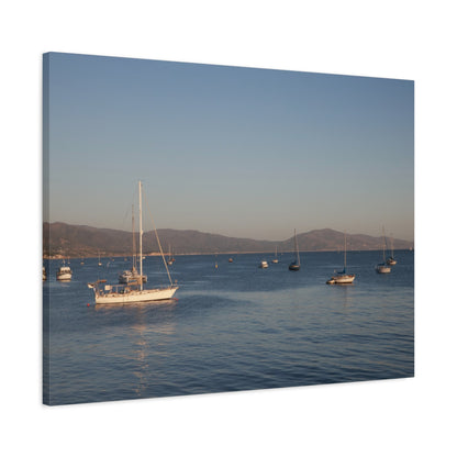 Peace and Sailboats Wall Art Canvas