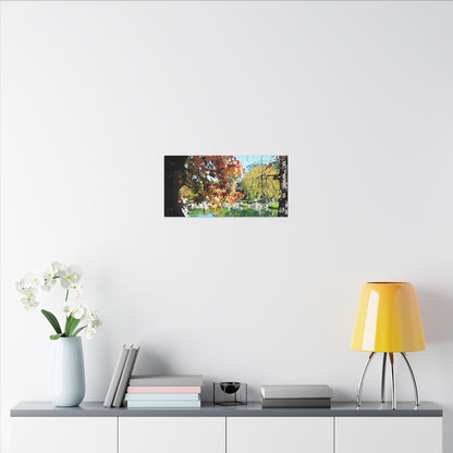 Fall Through the Window Wall Art Canvas