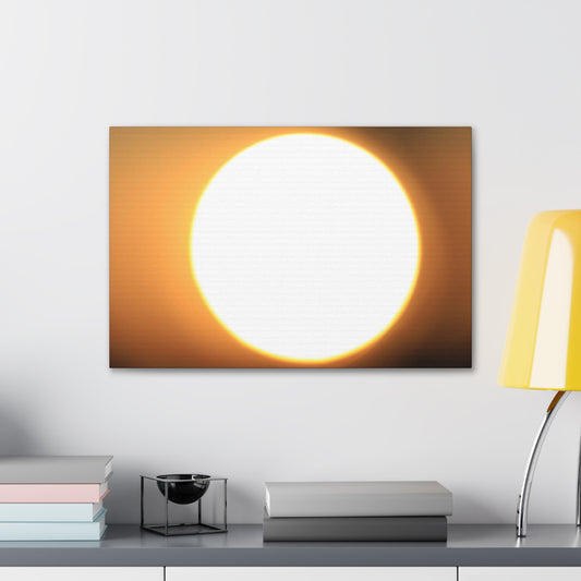 Sun Pulse Wall Art Sky Canvas