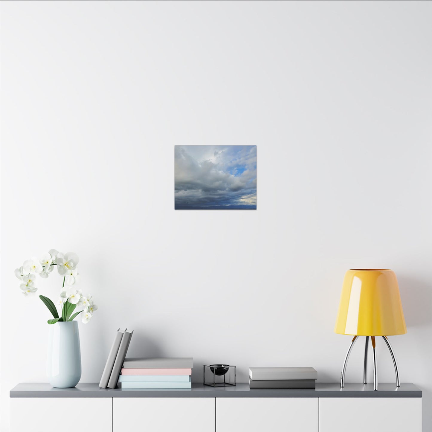 Stormy Blue Sky Wall Art Canvas