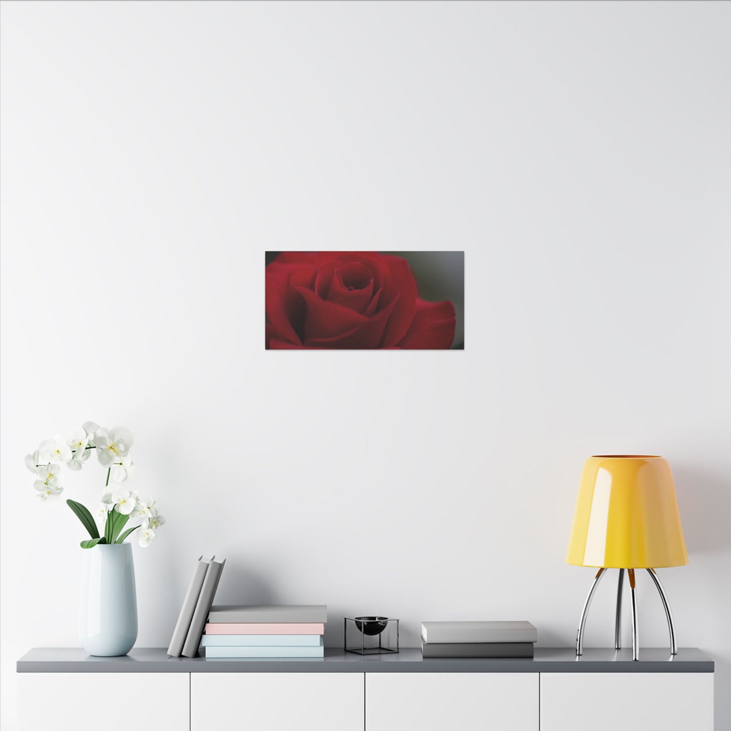 Red Rush Rose Wall Art Canvas