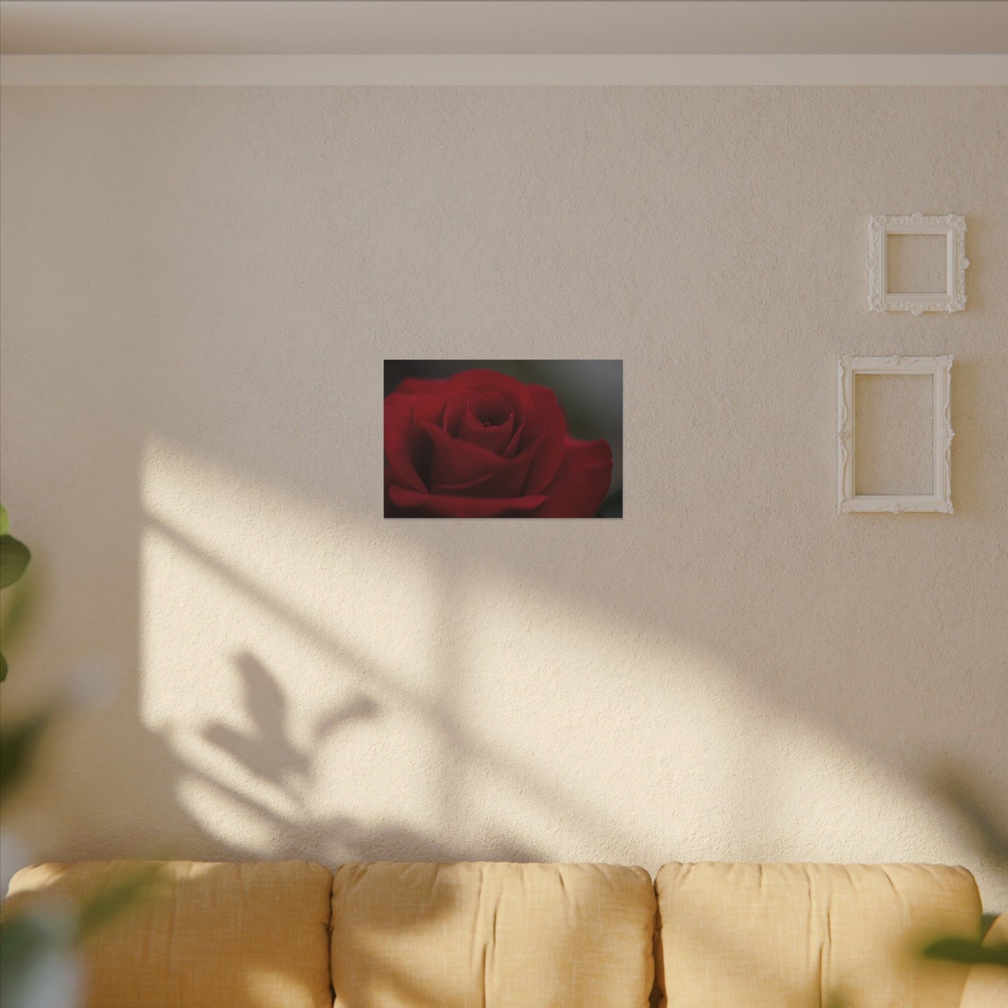 Red Rush Rose Wall Art Canvas