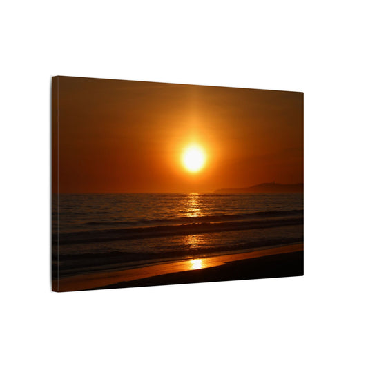 Dusk Beach Wall Art Canvas