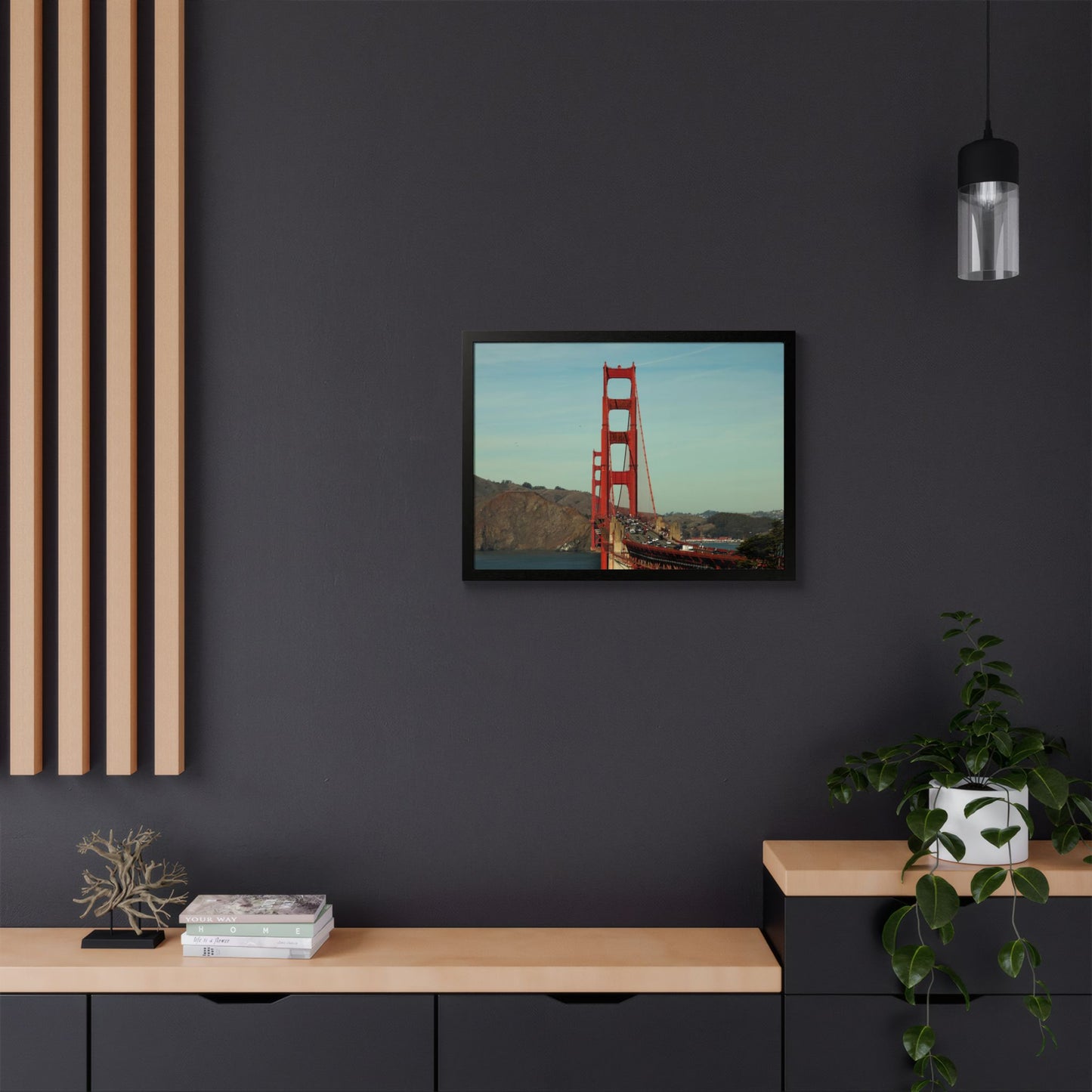 Golden Gate Bridge San Francisco Wall Art, Framed