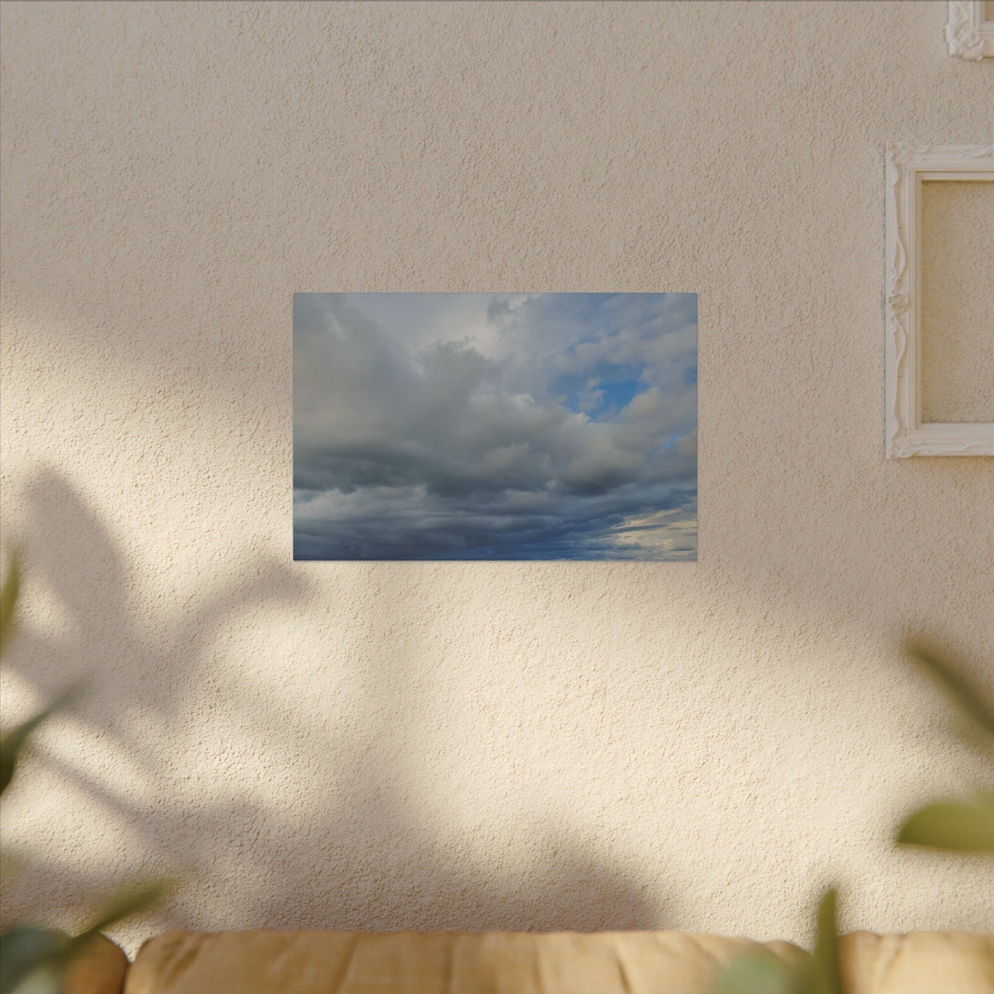 Stormy Blue Sky Wall Art Canvas