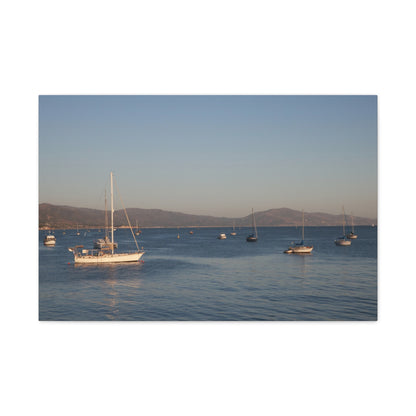 Peace and Sailboats Wall Art Canvas