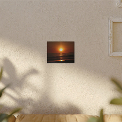 Dusk Beach Wall Art Canvas