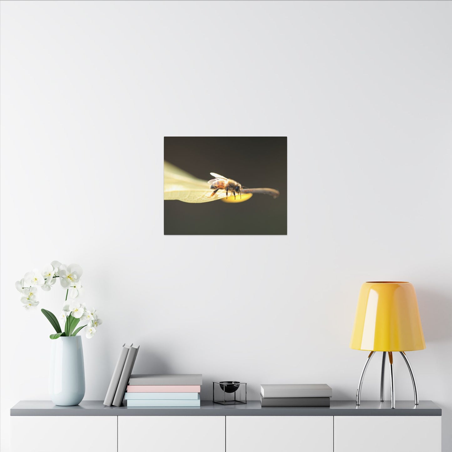Honey Bee Glow Wall Art Canvas