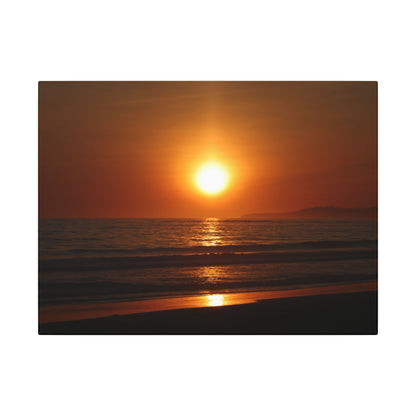 Dusk Beach Wall Art Canvas