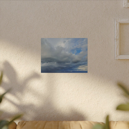 Stormy Blue Sky Wall Art Canvas
