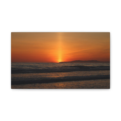Beaming Sunset Wall Art Canvas