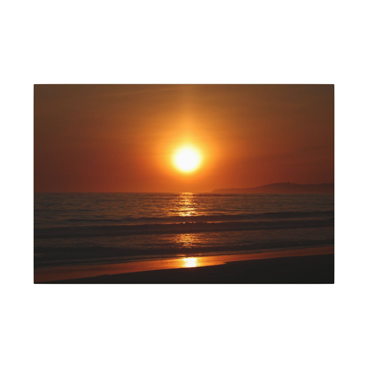 Dusk Beach Wall Art Canvas