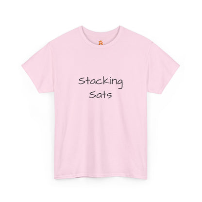 Stacking Sats Bitcoin Cotton Tee