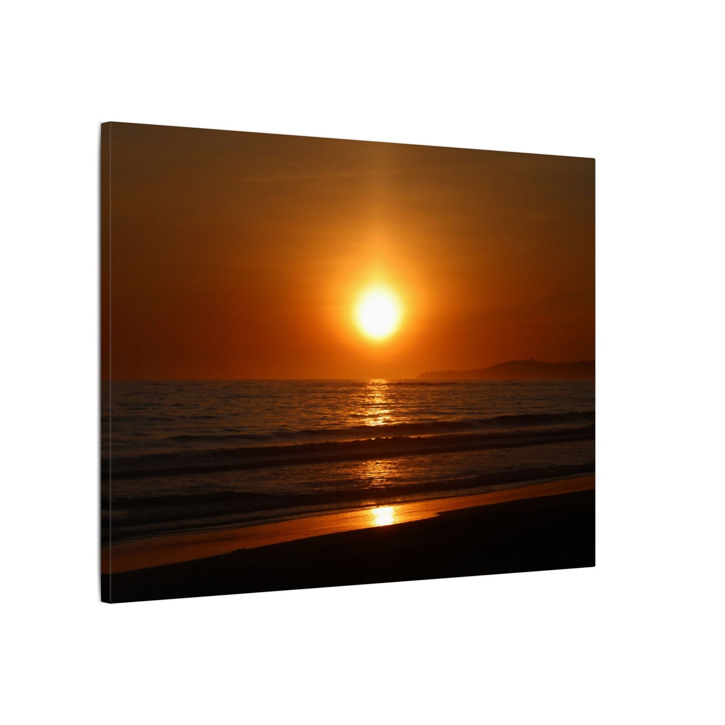 Dusk Beach Wall Art Canvas