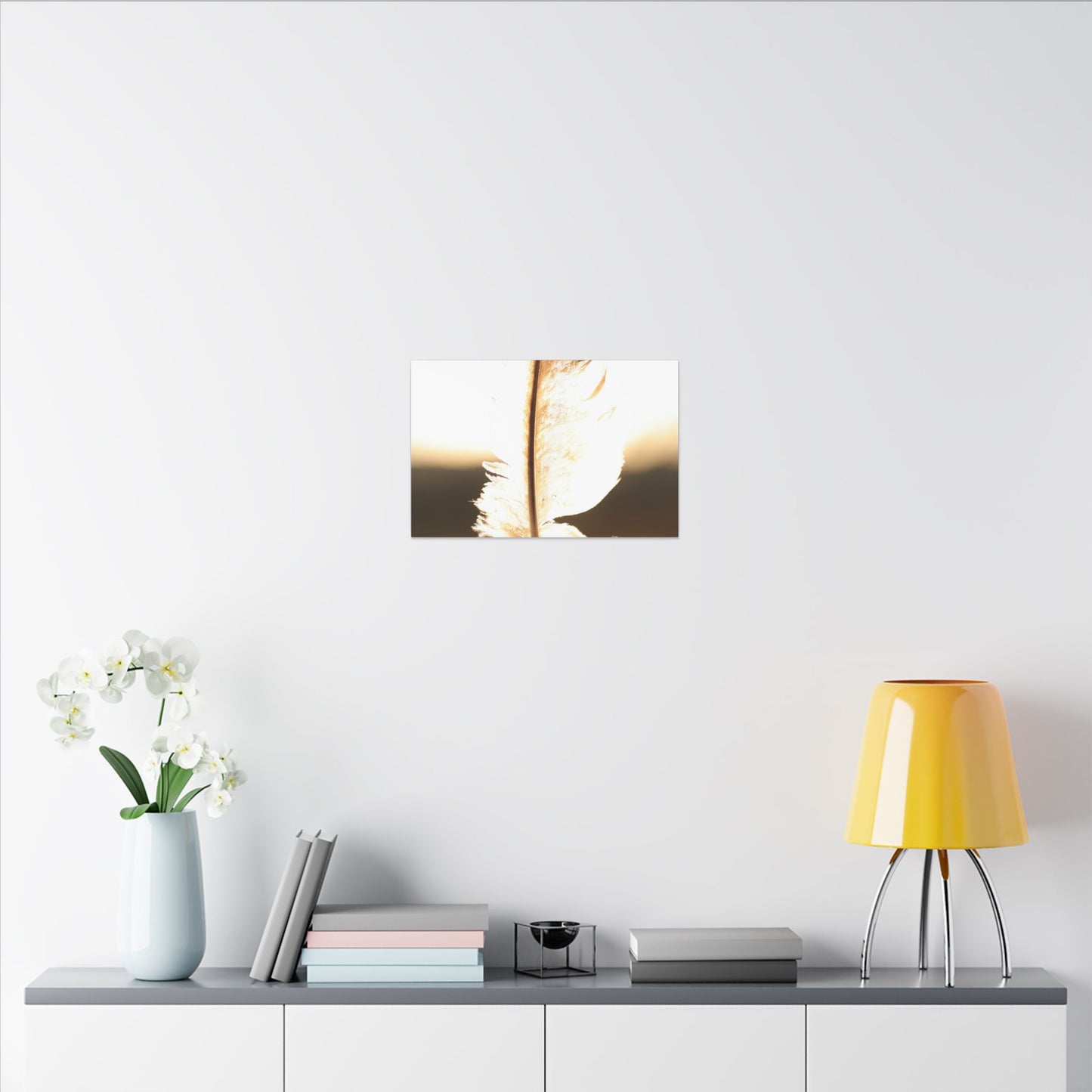 Feather in the Sun Wall Art Canvas