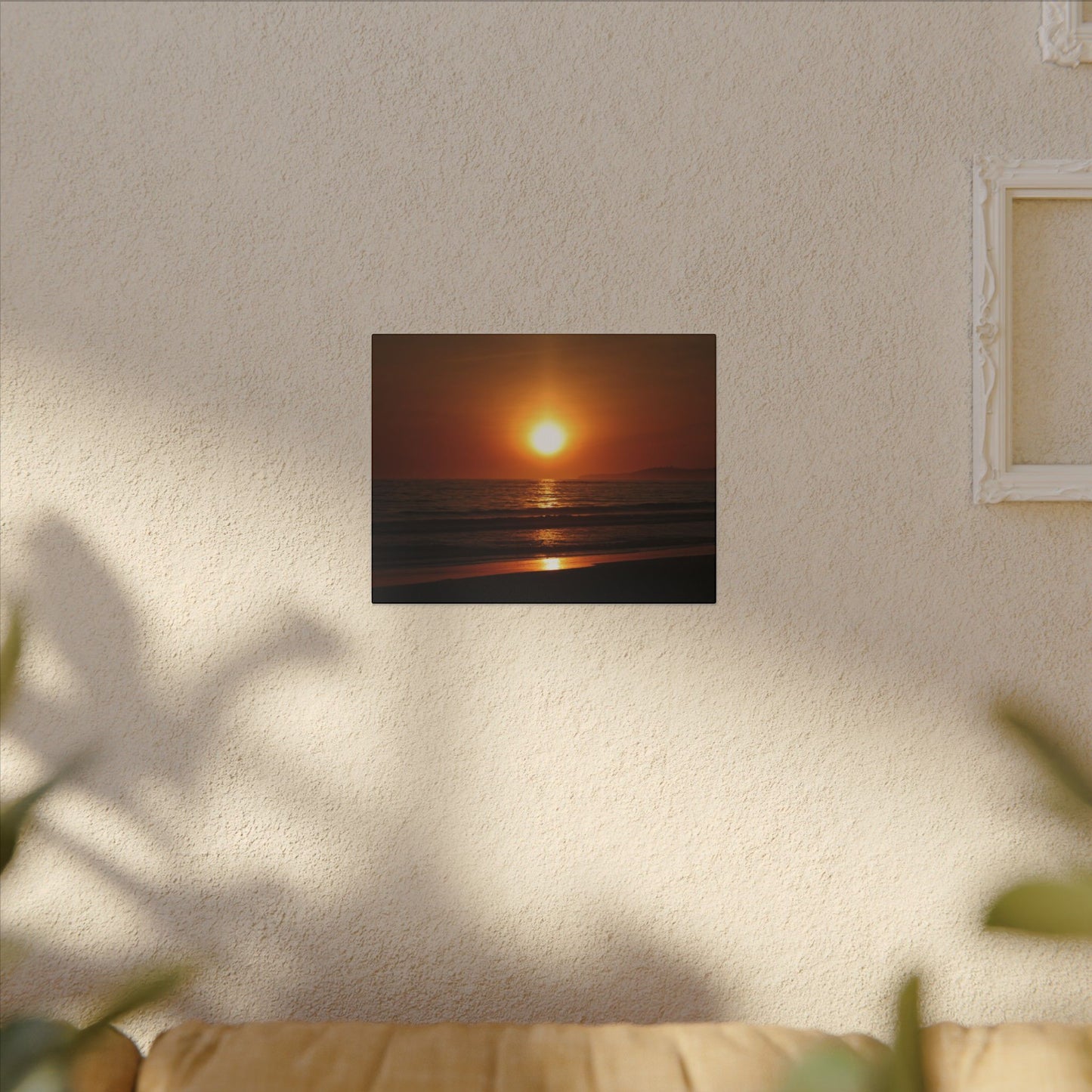 Dusk Beach Wall Art Canvas