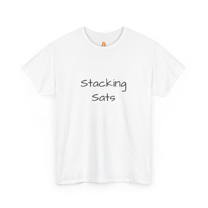 Stacking Sats Bitcoin Cotton Tee