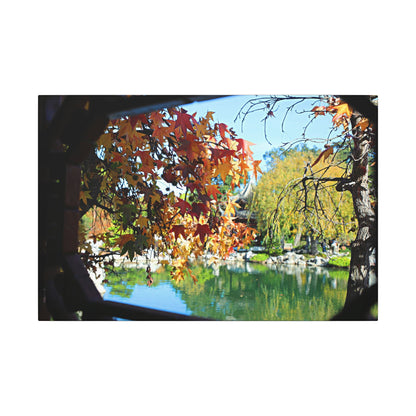 Fall Through the Window Wall Art Canvas