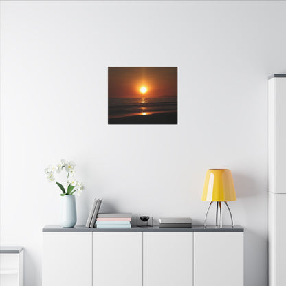 Dusk Beach Wall Art Canvas