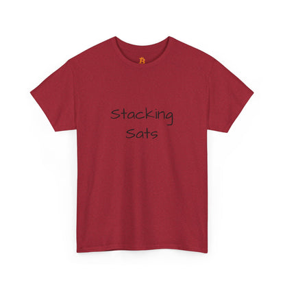 Stacking Sats Bitcoin Cotton Tee