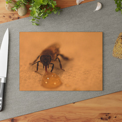 Honey Bee Glass Cutting Board