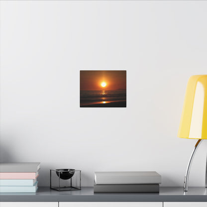 Dusk Beach Wall Art Canvas