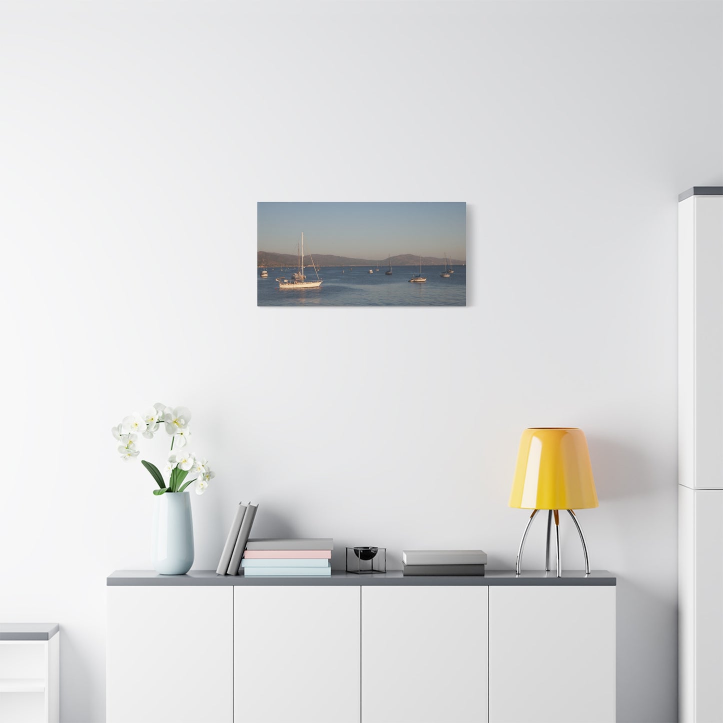 Peace and Sailboats Wall Art Canvas