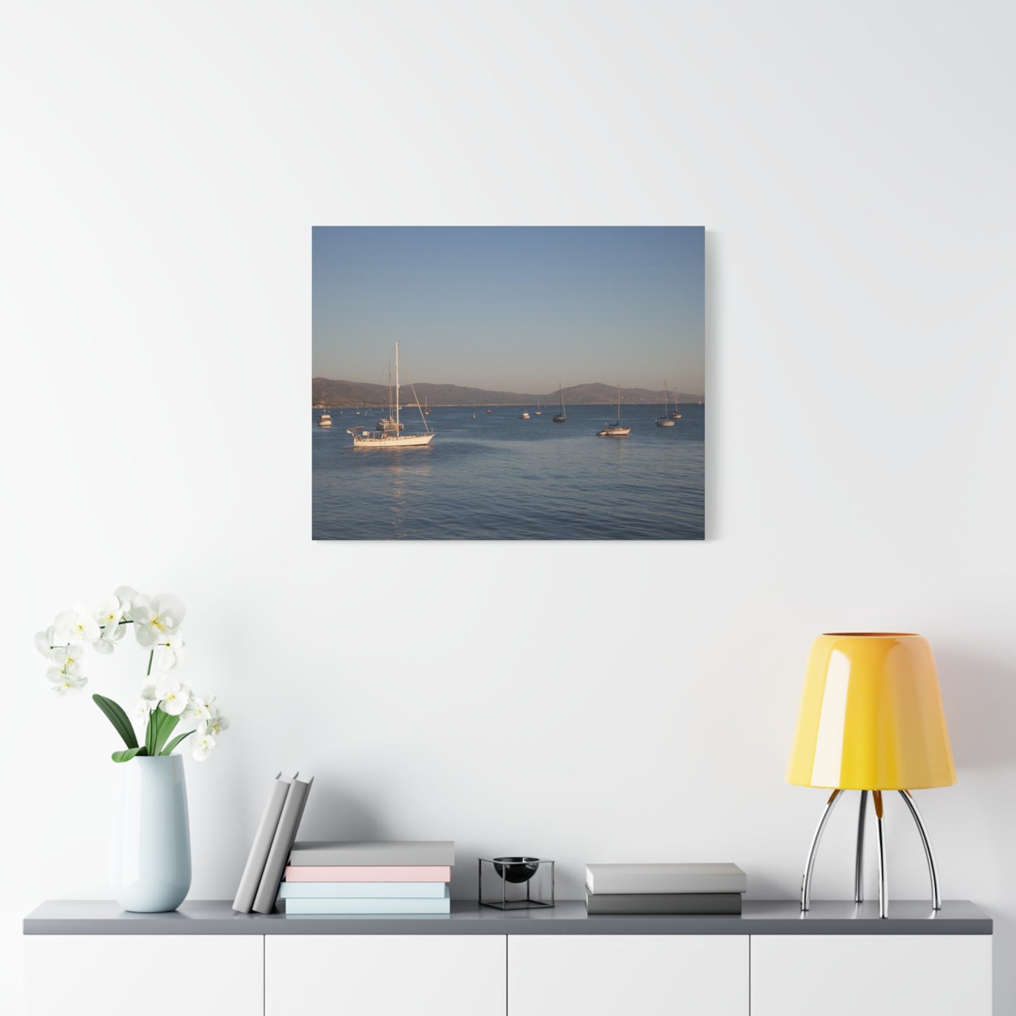 Peace and Sailboats Wall Art Canvas