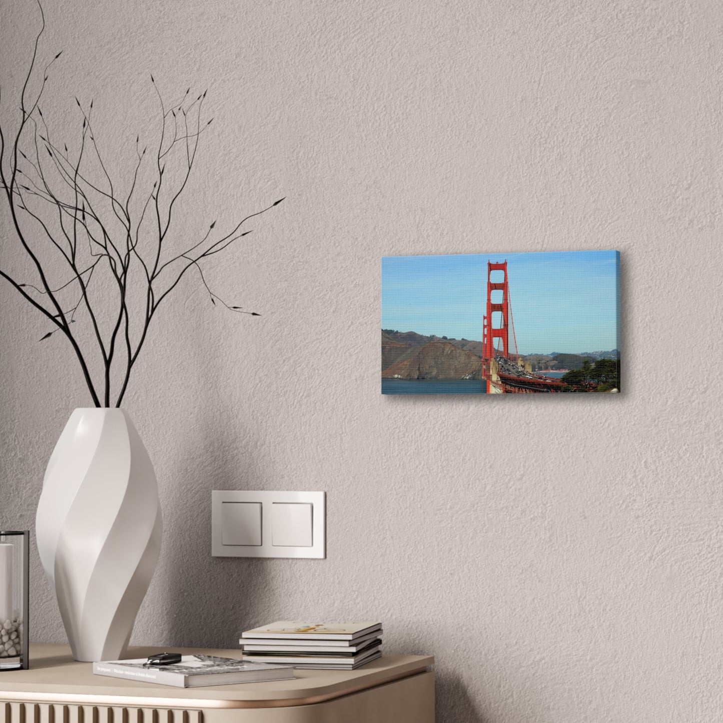 Golden State Bridge Wall Art Canvas