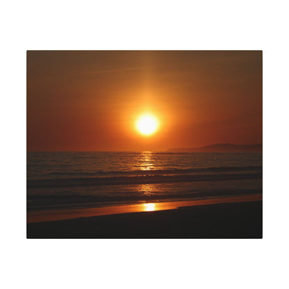 Dusk Beach Wall Art Canvas